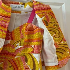 Trina Turk Multicolor Patterned Jacket and matching top